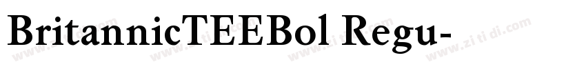 BritannicTEEBol Regu字体转换